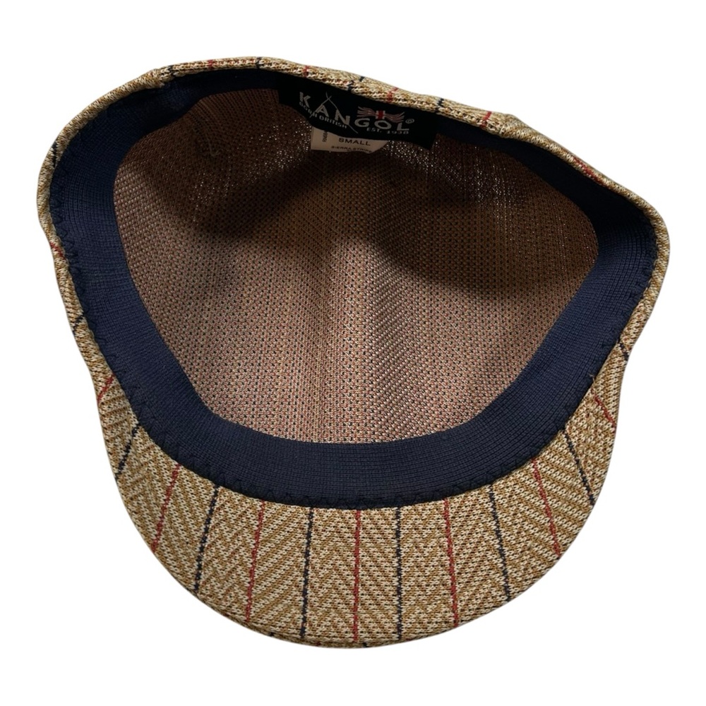 Kangol 507 Sierra Stripe Flat Cap 90s Streetwear Newsboy Hat Size Small - Picture 6 of 9